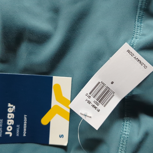 Old Navy High-Waisted PowerSoft 7/8-Length Joggers Tennessee Blue S NWT - Picture 3 of 6